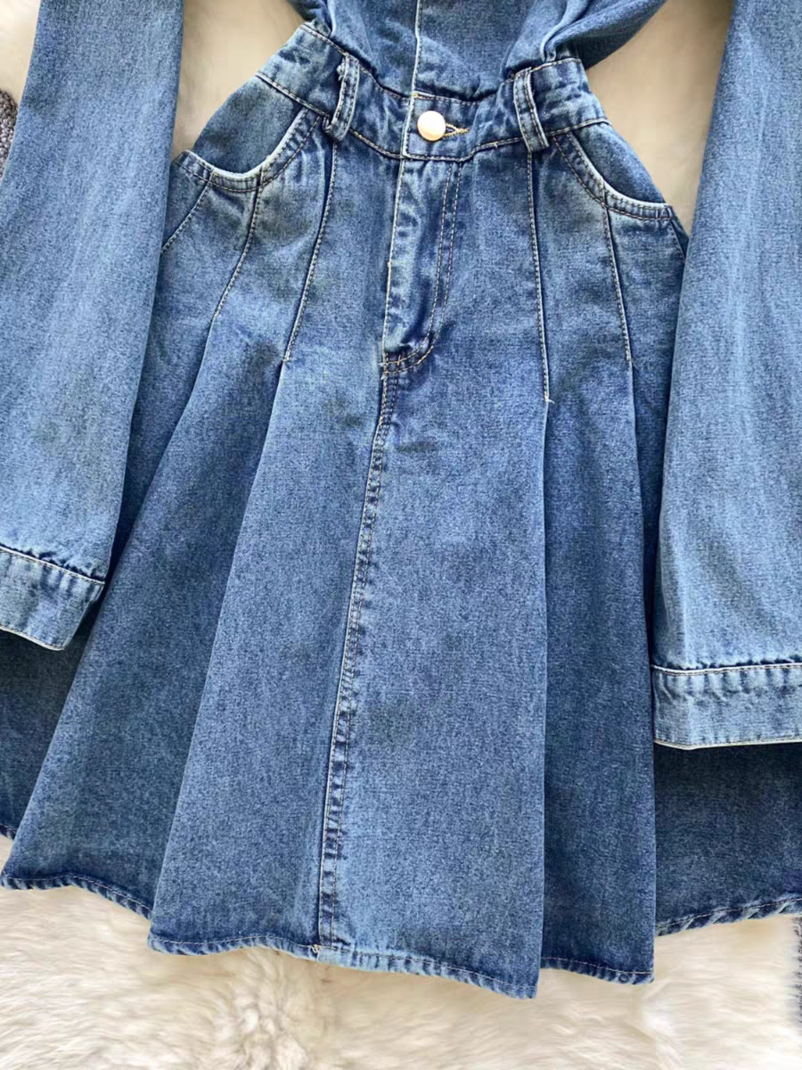 Marissa Summer Mid Length Denim Dress