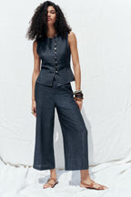 Sandra Summer Denim Two Piece Set