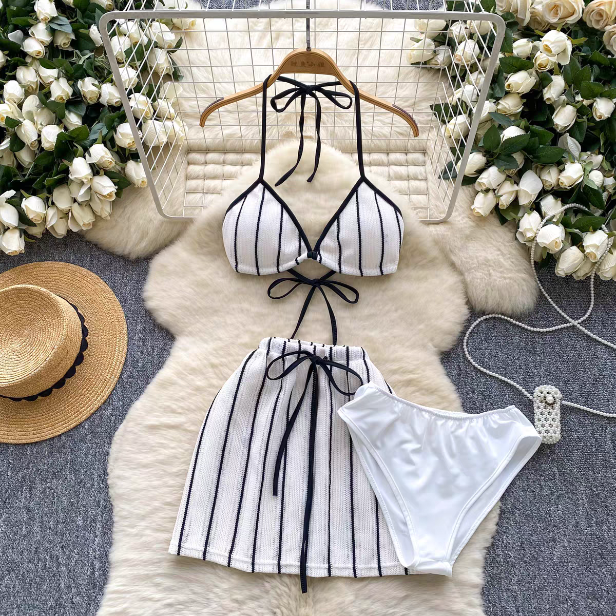 Victoria Summer Beach Vacation Three Piece Set