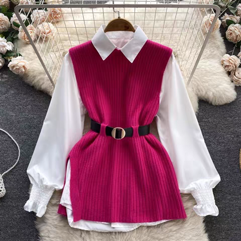 Michelle Winter Top With Belt