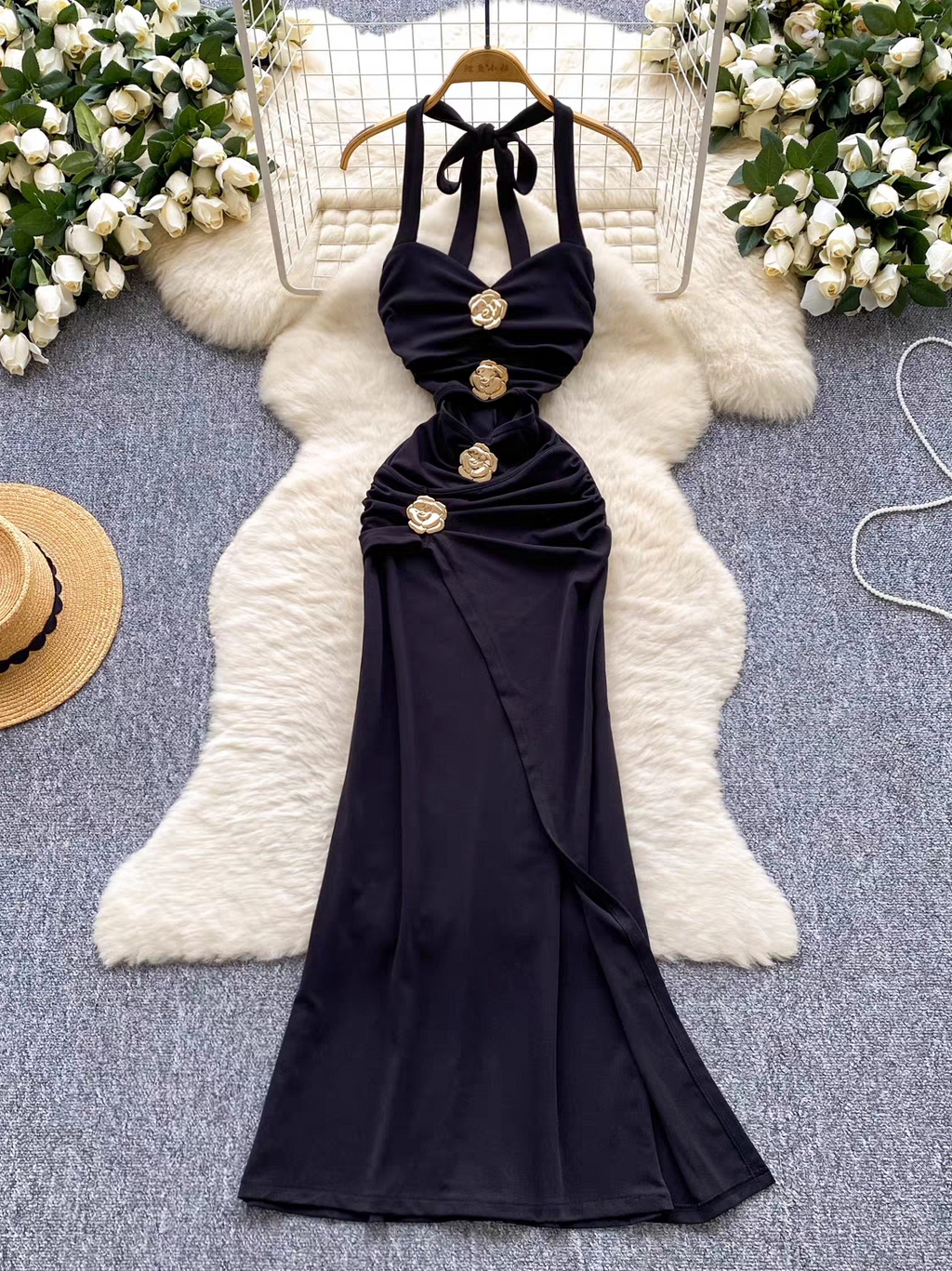 Ginnifer Summer Halter Neck Dress