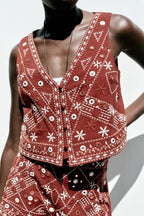 Shehnaaz Summer Two Piece Boho Set