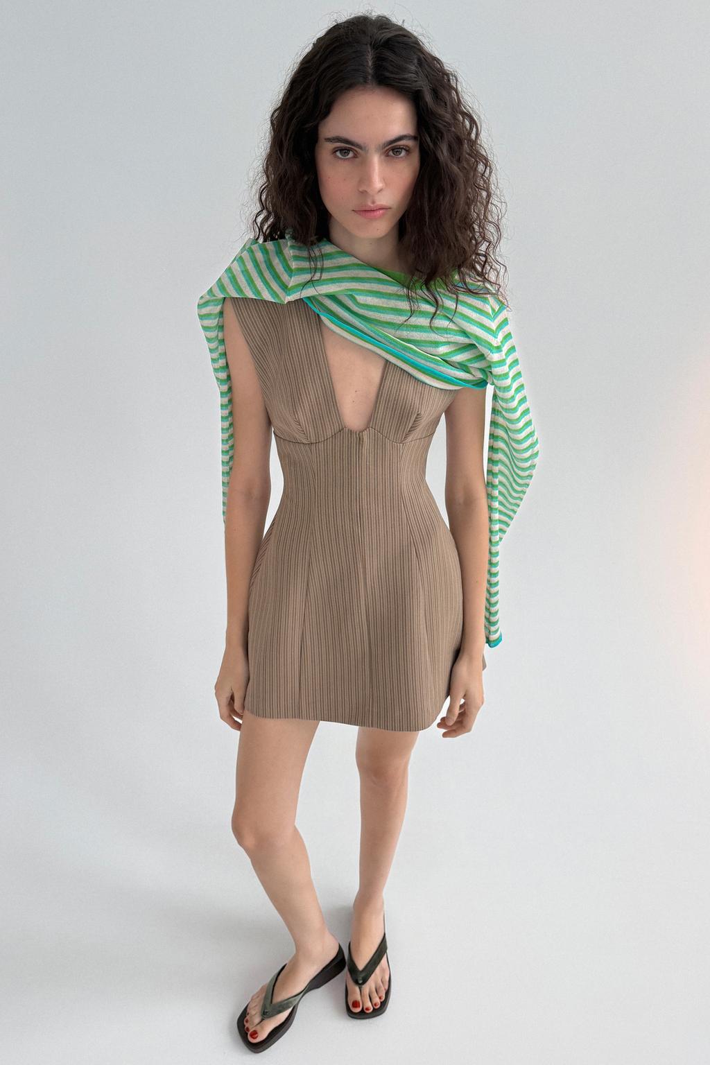 Samaire Stripe Short Dress - 24th Spoke