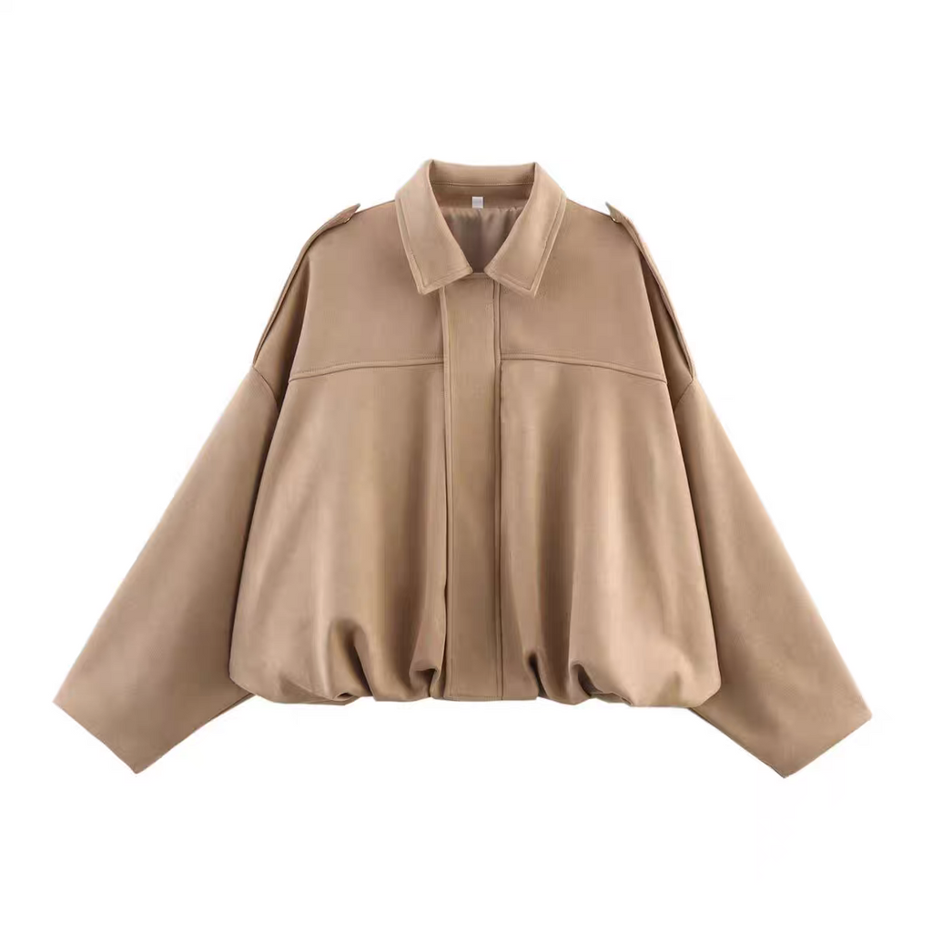 Eva Winter Zara Suede Bomber Jacket