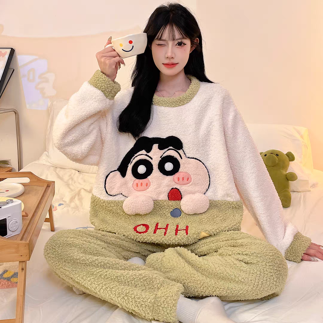 Amanda Winter Fleece Pajamas Set