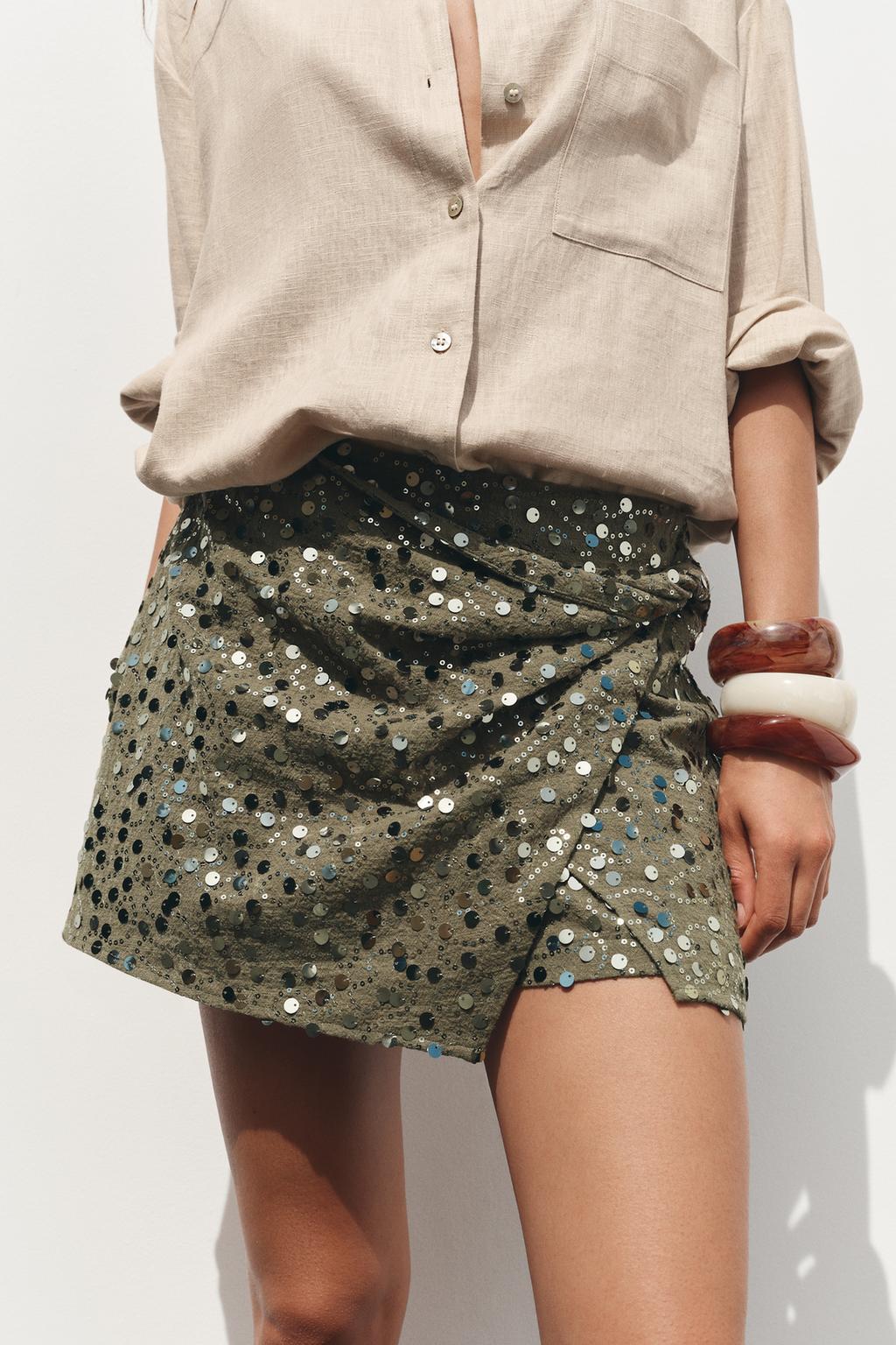 Jessica Zara Party Sequins Skirt