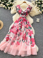 Kate Summer Luxury Ruffle V Neck Dress - 24th Spoke