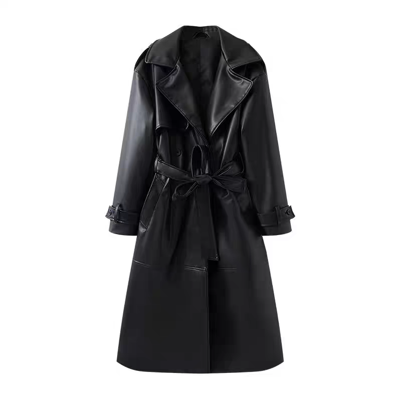 Michelle Winter Leather Coat