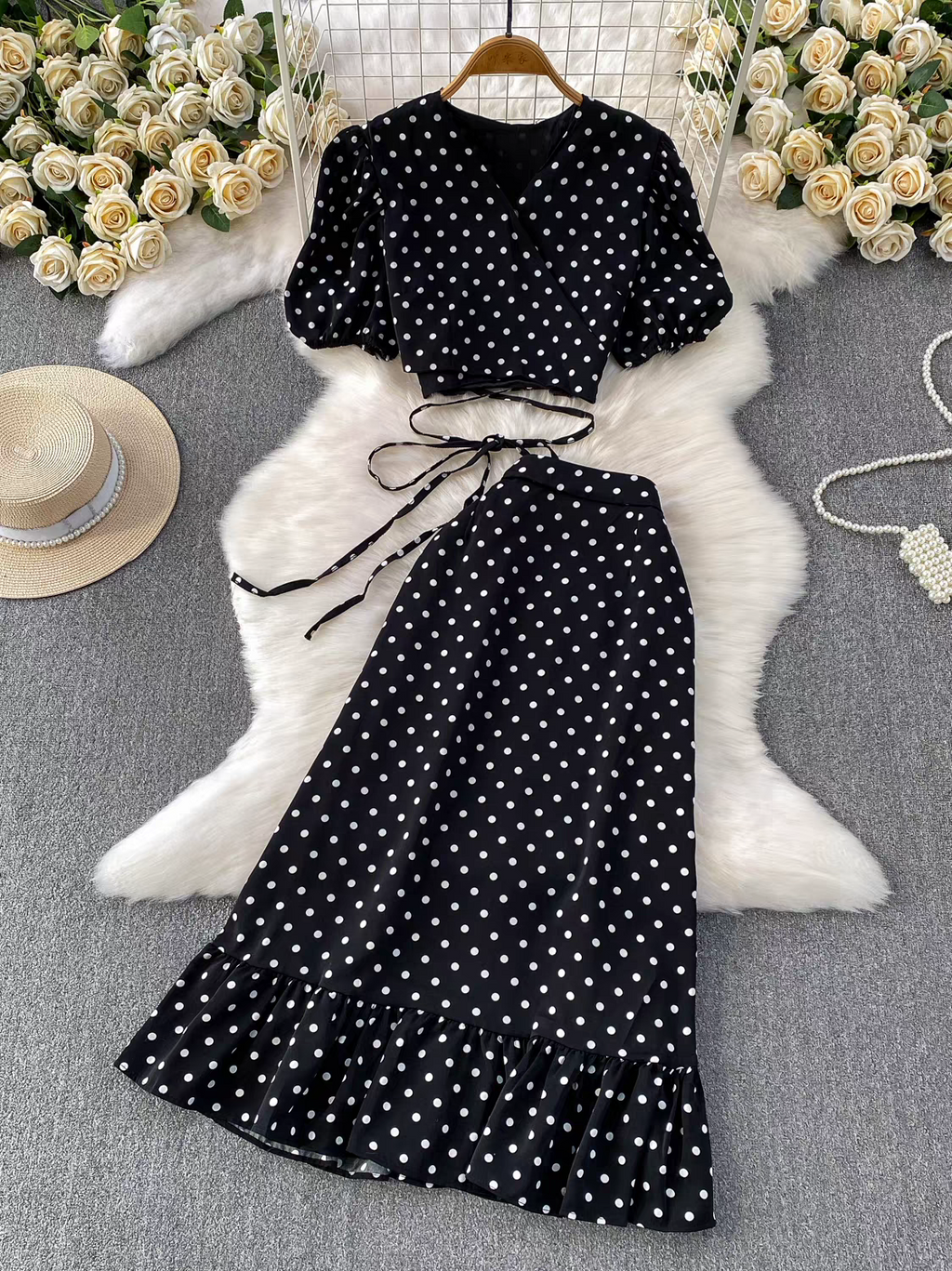 Georgine Summer Polka Dot Dress - 24th Spoke