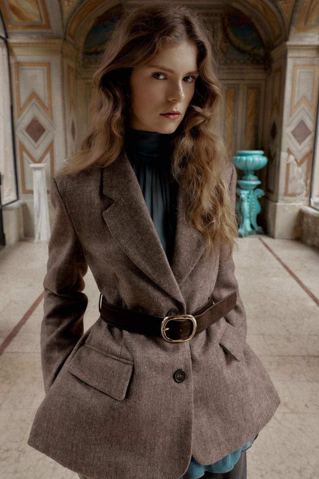 Shantel Winter Blazer With Belt