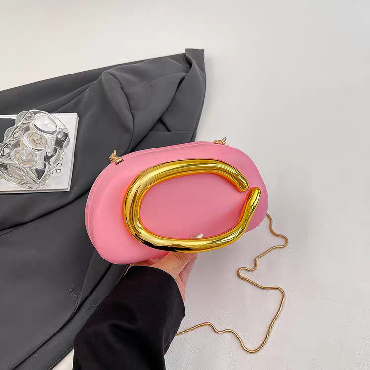 Original Zara Retro Metal Handle Bag