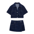Sandra Summer Denim Two Piece Set