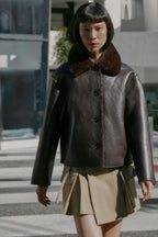 Alison Winter Reversible Leather Jacket