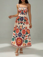 Sienna Summer Vacation Printed Dress