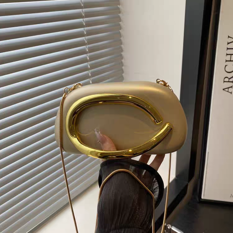 Original Zara Retro Metal Handle Bag