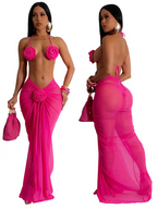 Jennifer Summer Beach Vacation Three Piece Set
