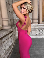 Kusha Summer Backless Party Dress