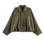 Eva Winter Zara Suede Bomber Jacket