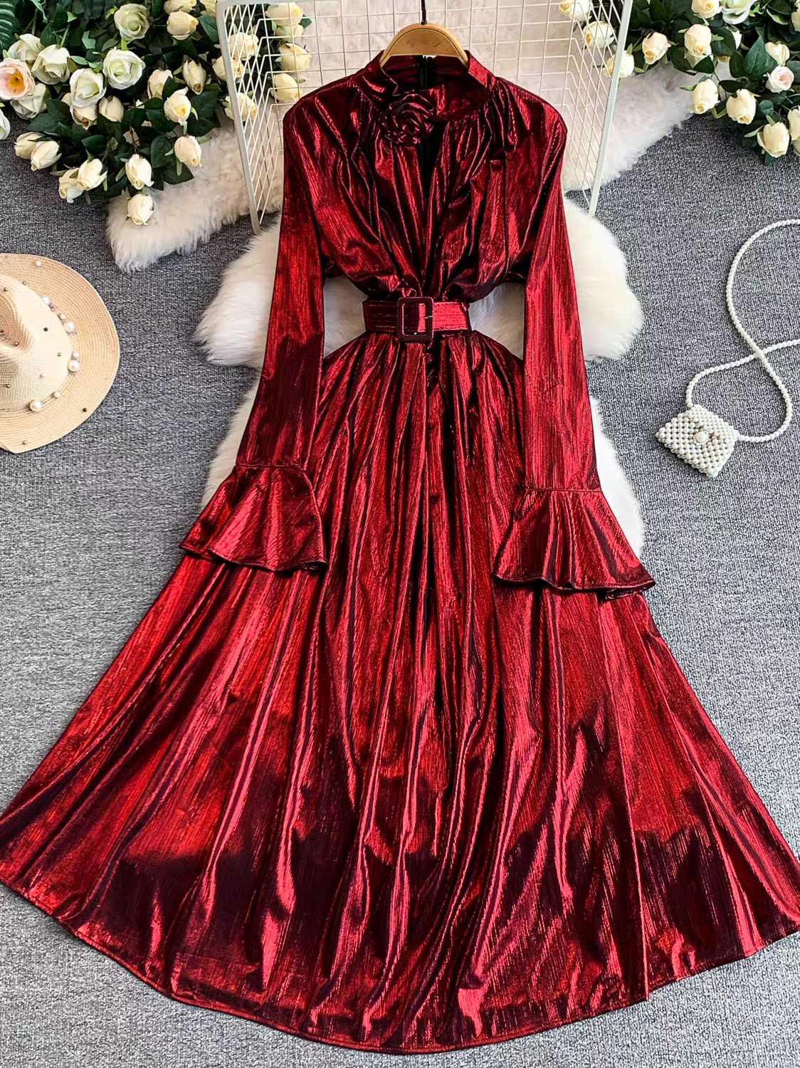 Alison Metallic Dress