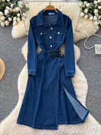 Alicia Denim Wrap Dress