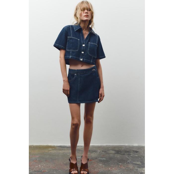 Sandra Summer Denim Two Piece Set