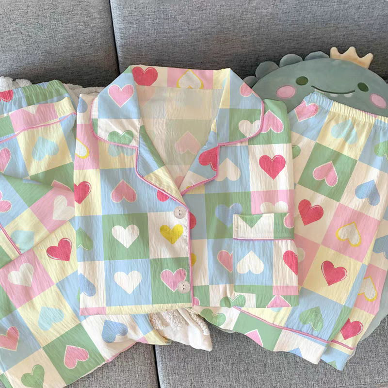 Summer Pajamas Three Piece Set