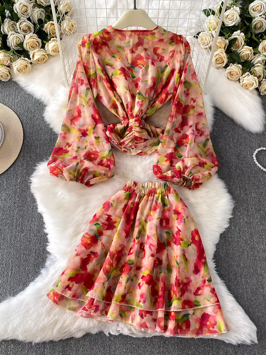 Alison Summer Two Piece Vacation Dress - 24th Spoke