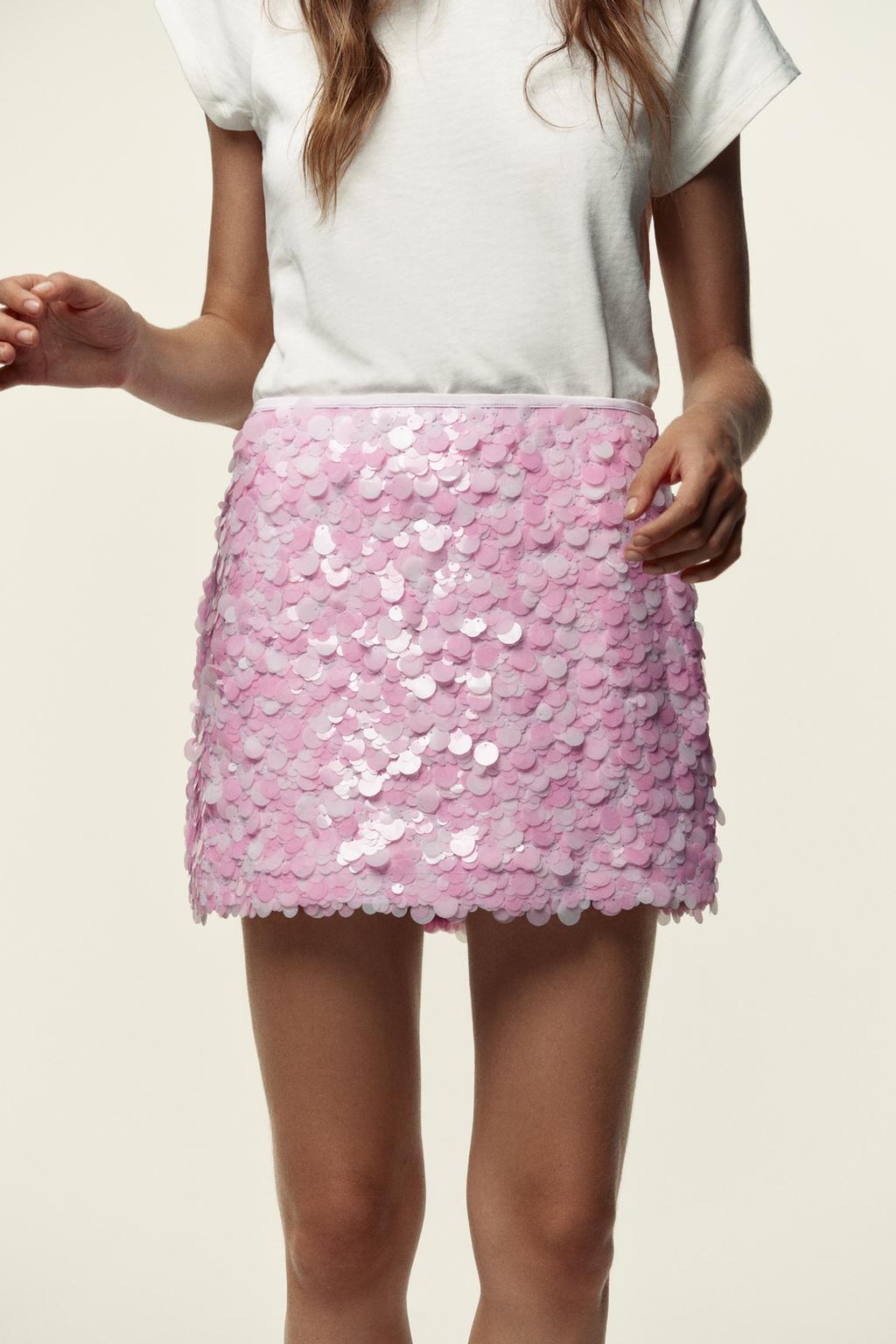 Zara Viral Coin Sequins Skirt