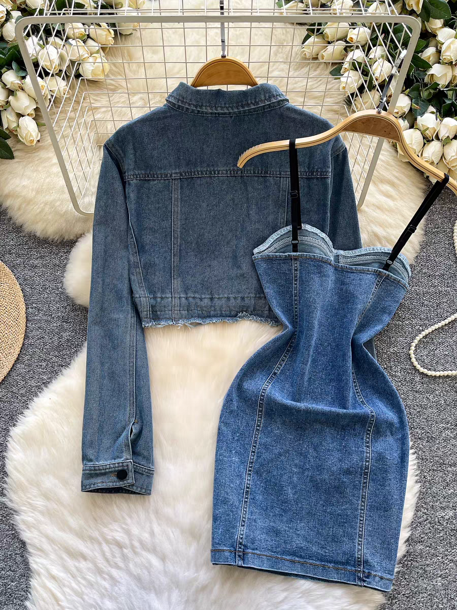 Amanda Denim Two Piece Set