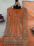 Pastel Colour Readymade sharara set