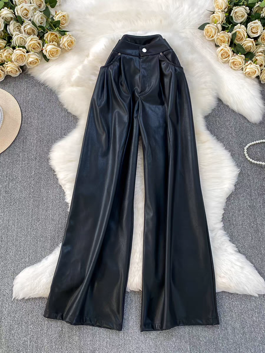 Olivia PU Leather Trousers