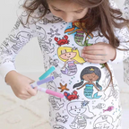Kids DIY Colouring Washable Clothes.