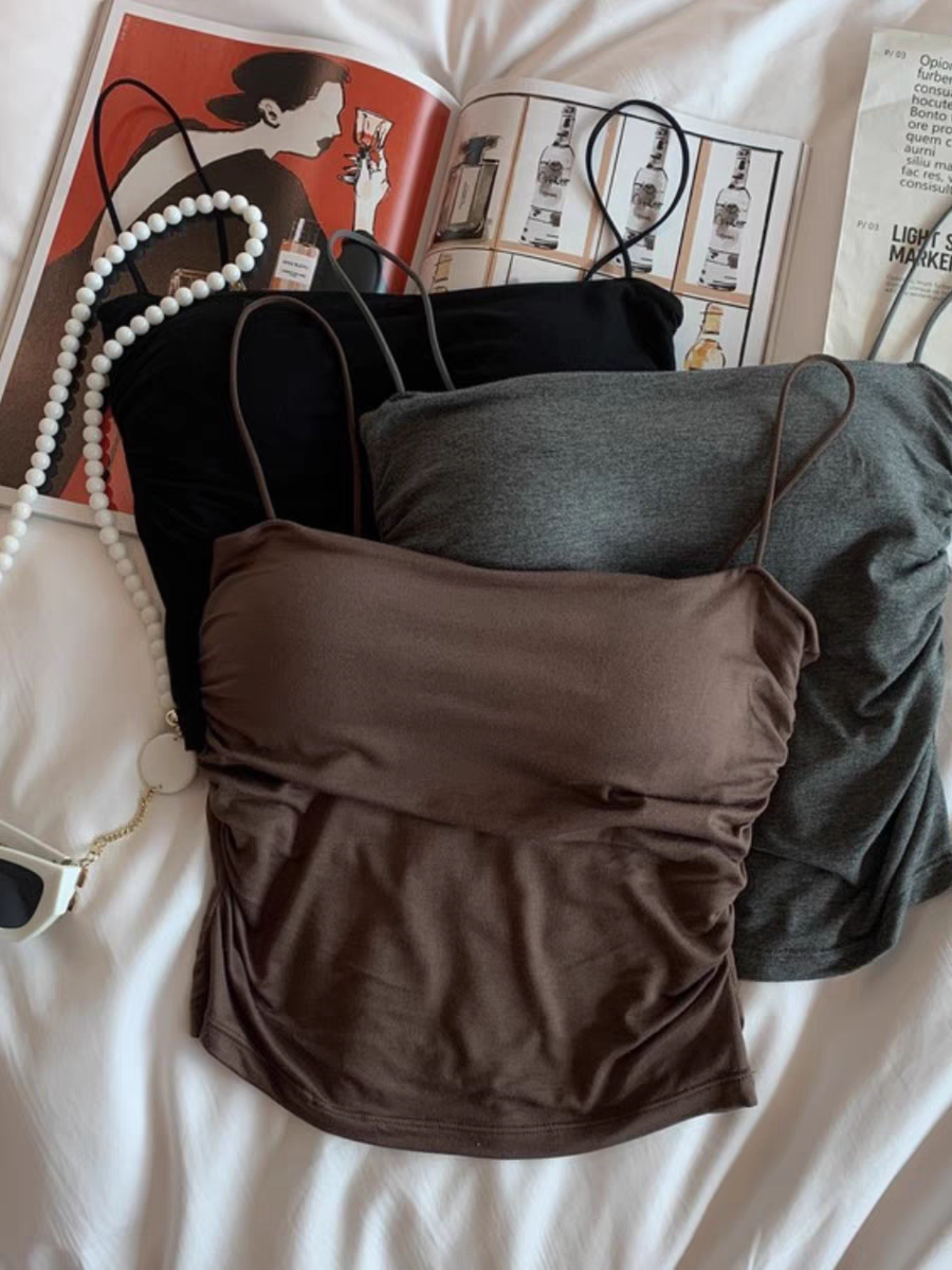 Taylor Summer Pleated Padded Top