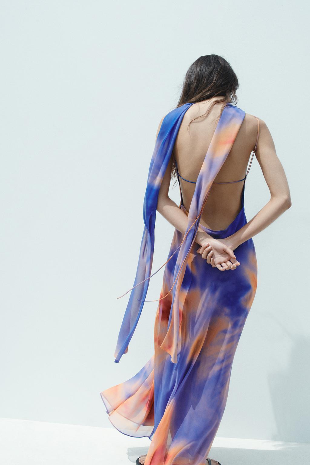 Disha Summer V Neck Dress With Scarf - 24th Spoke