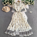 Lyndsy Summer Ruffle Long Skirt Dress - 24th Spoke