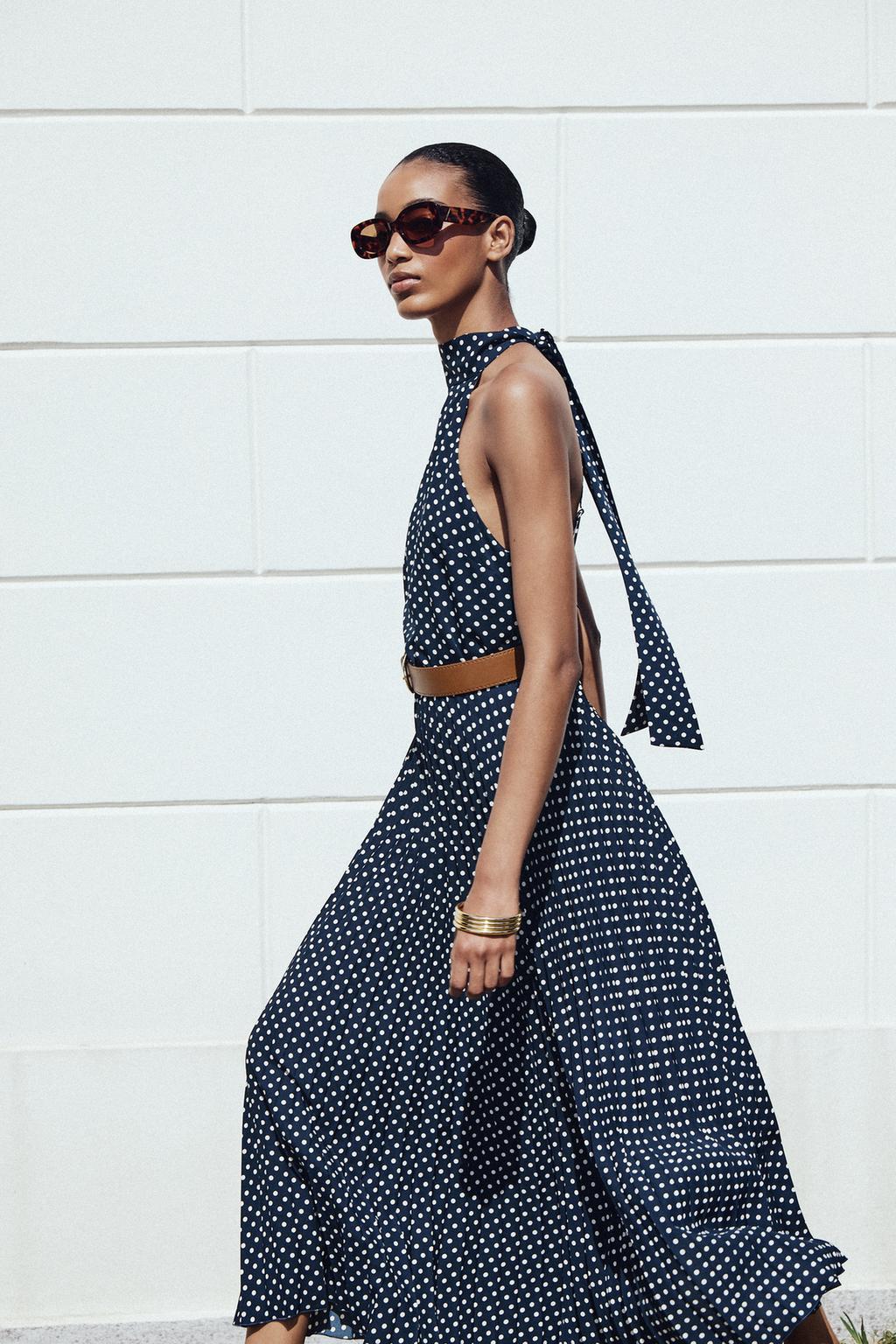 Mouni Polka Dot Dress With Belt 24th Spoke
