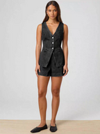 Hilarie Summer Denim Coord Set