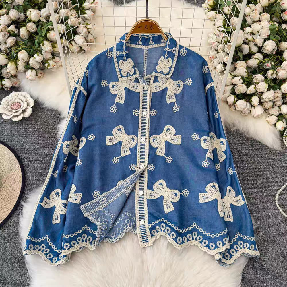 Anna Summer Embroidery Shirt - 24th Spoke