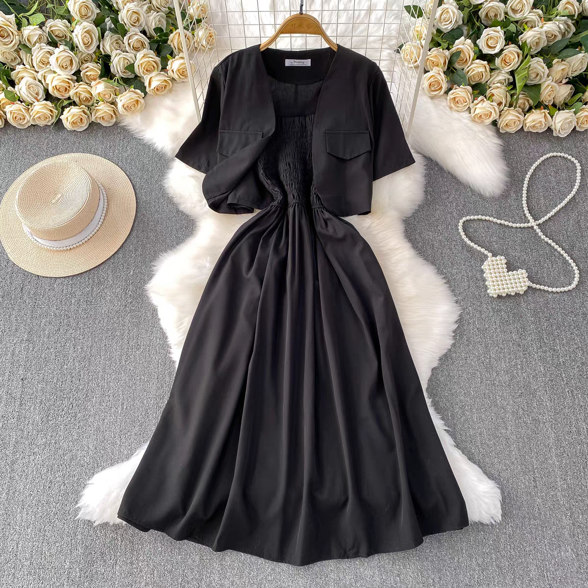 Claire Summer Two Piece Set Dress