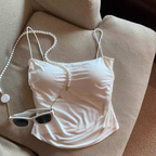 Taylor Summer Pleated Padded Top