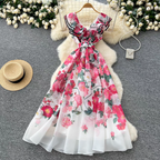 Kate Summer Luxury Ruffle V Neck Dress - 24th Spoke