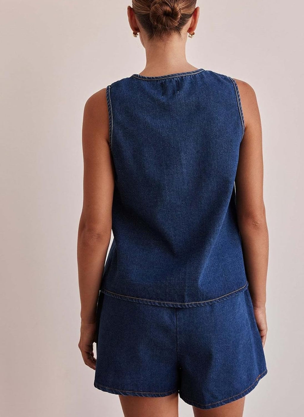 Marissa Summer Denim Two Piece Set