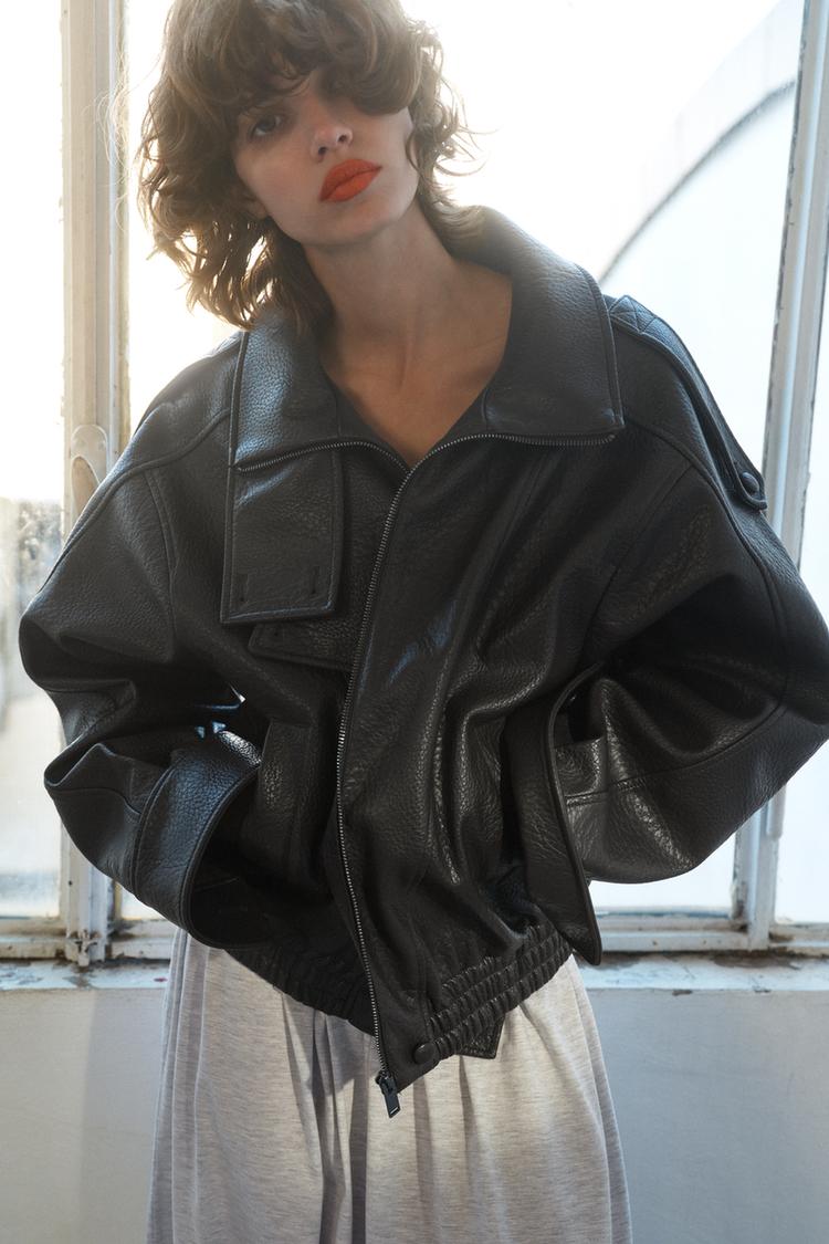 Zara Winter Leather Jacket – 24th Spoke
