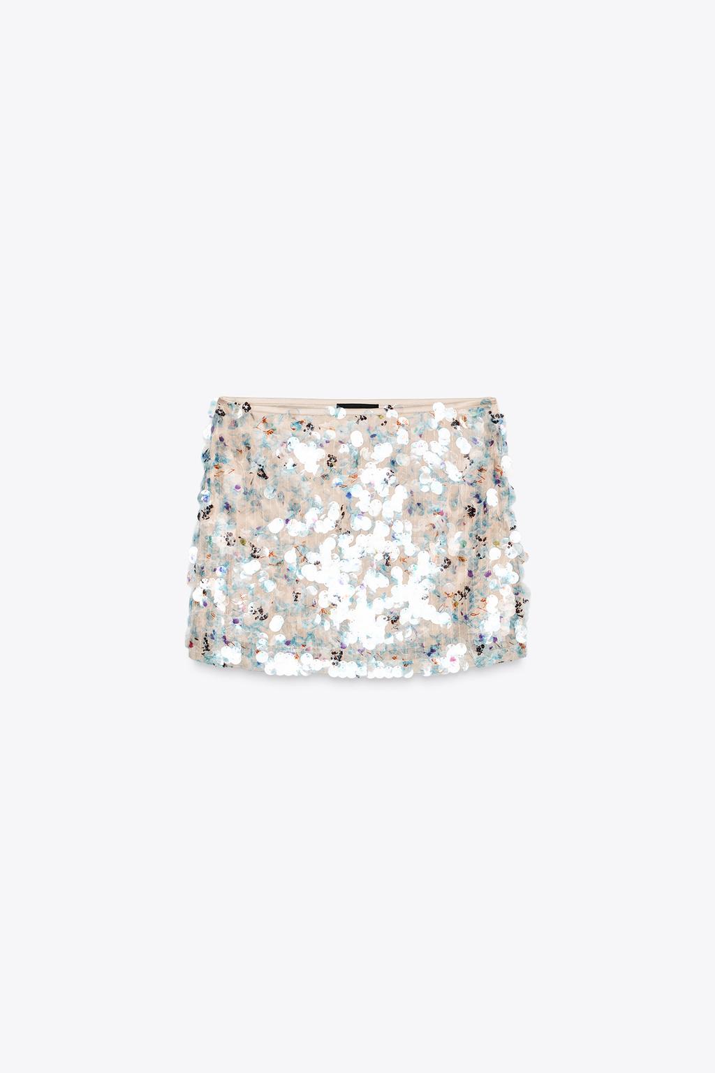 Zara Viral Coin Sequins Skirt