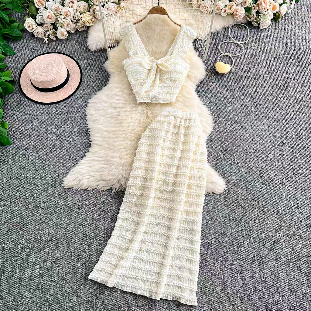Rihanna Summer Two Piece Holiday Dress Set
