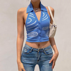 Kate Summer Printed Hanging Top