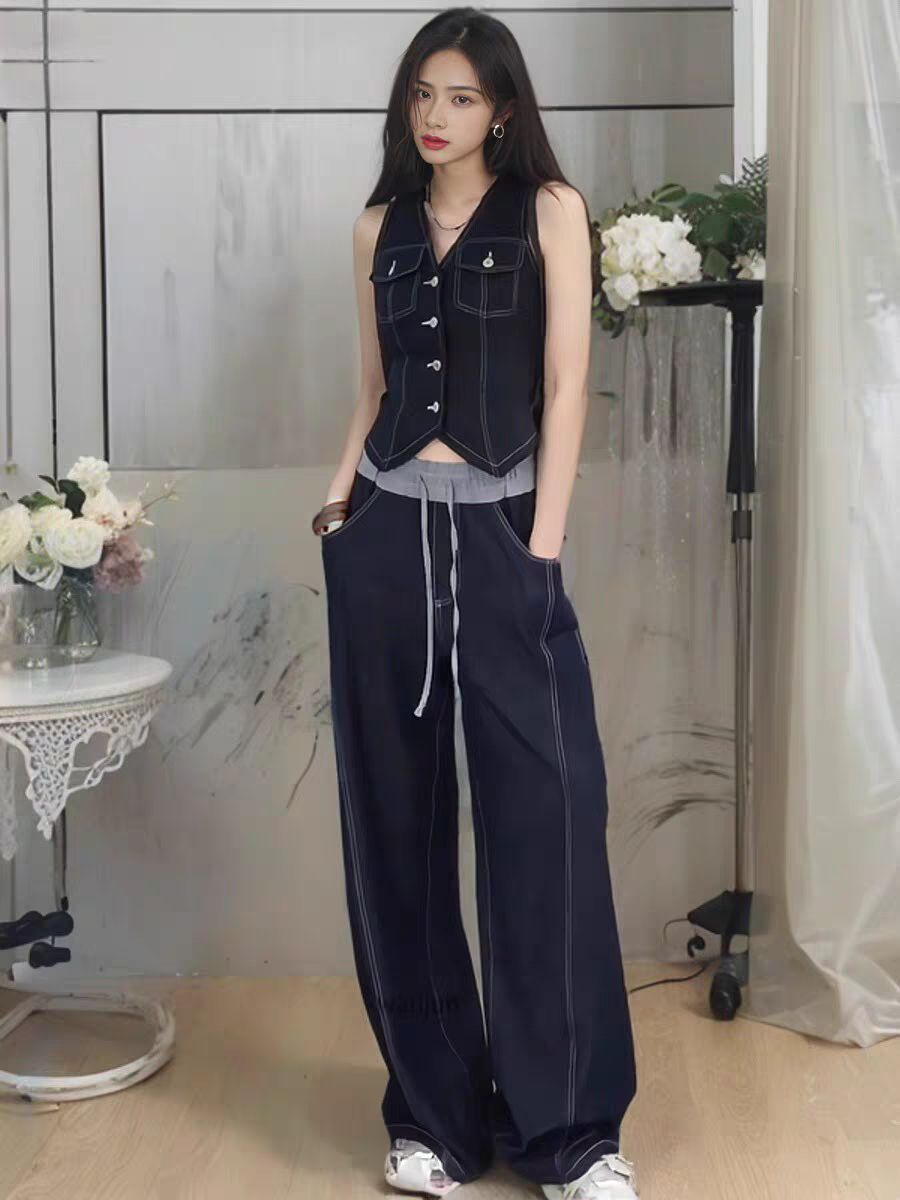 Olivia Summer Denim Airport Coord Set