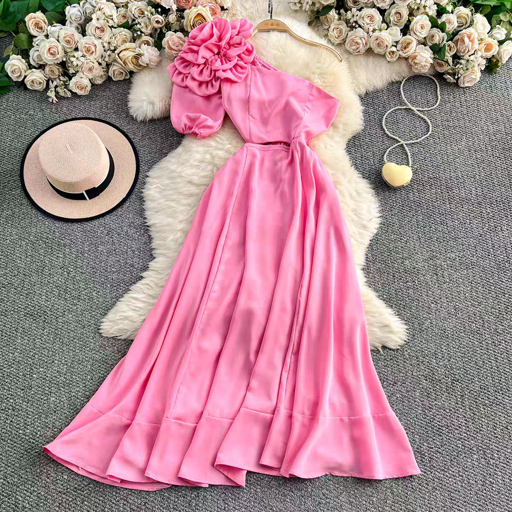 Naomi Summer Off Shoulder Luxury Dress