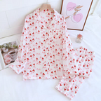 Summer Heart Pure Cotton Pajamas Set