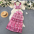 Natalie Summer Two Piece Top+Skirt  Set